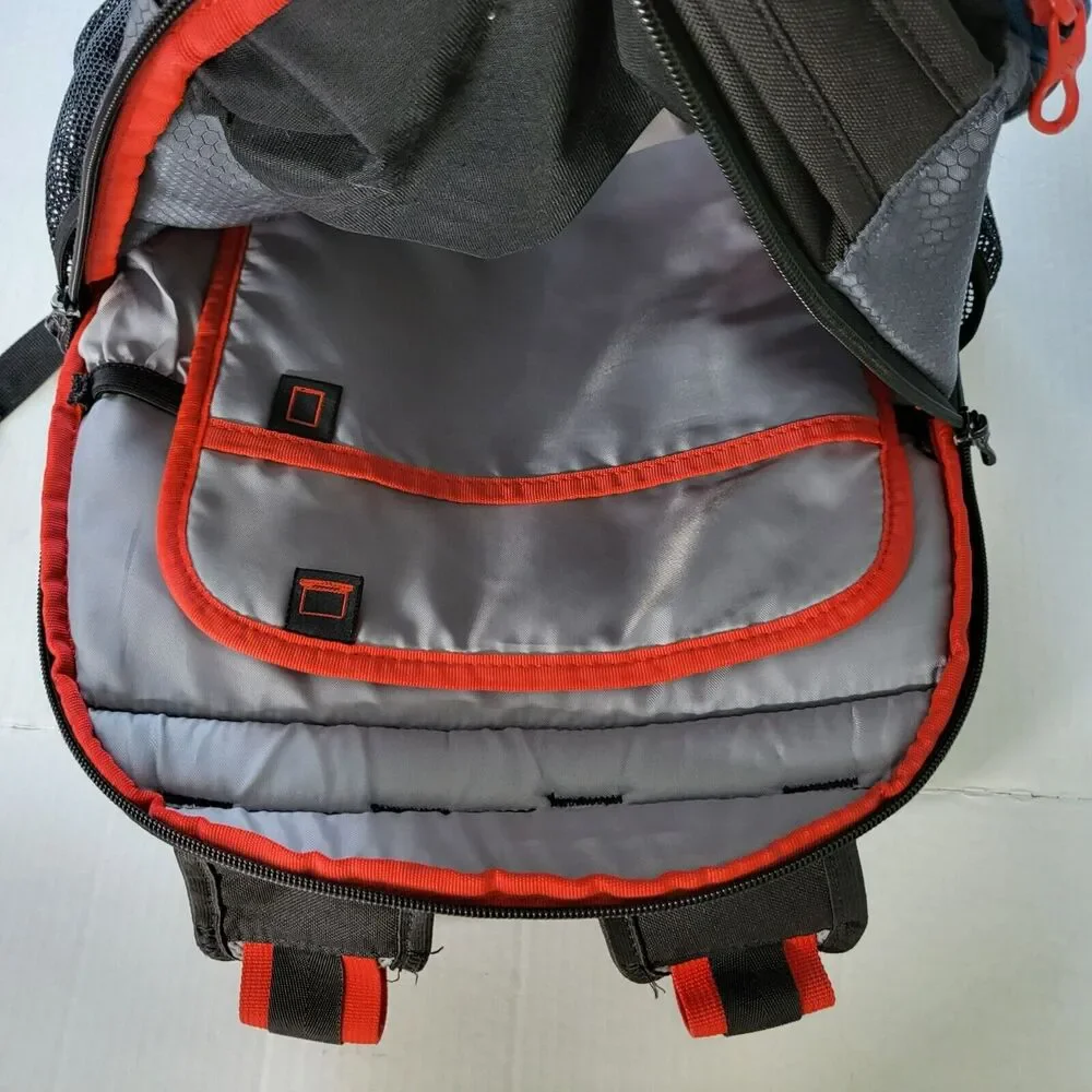 Adidas Prime Sport Gym Travel Training School Backpack Power Blue Solar Red FLAW